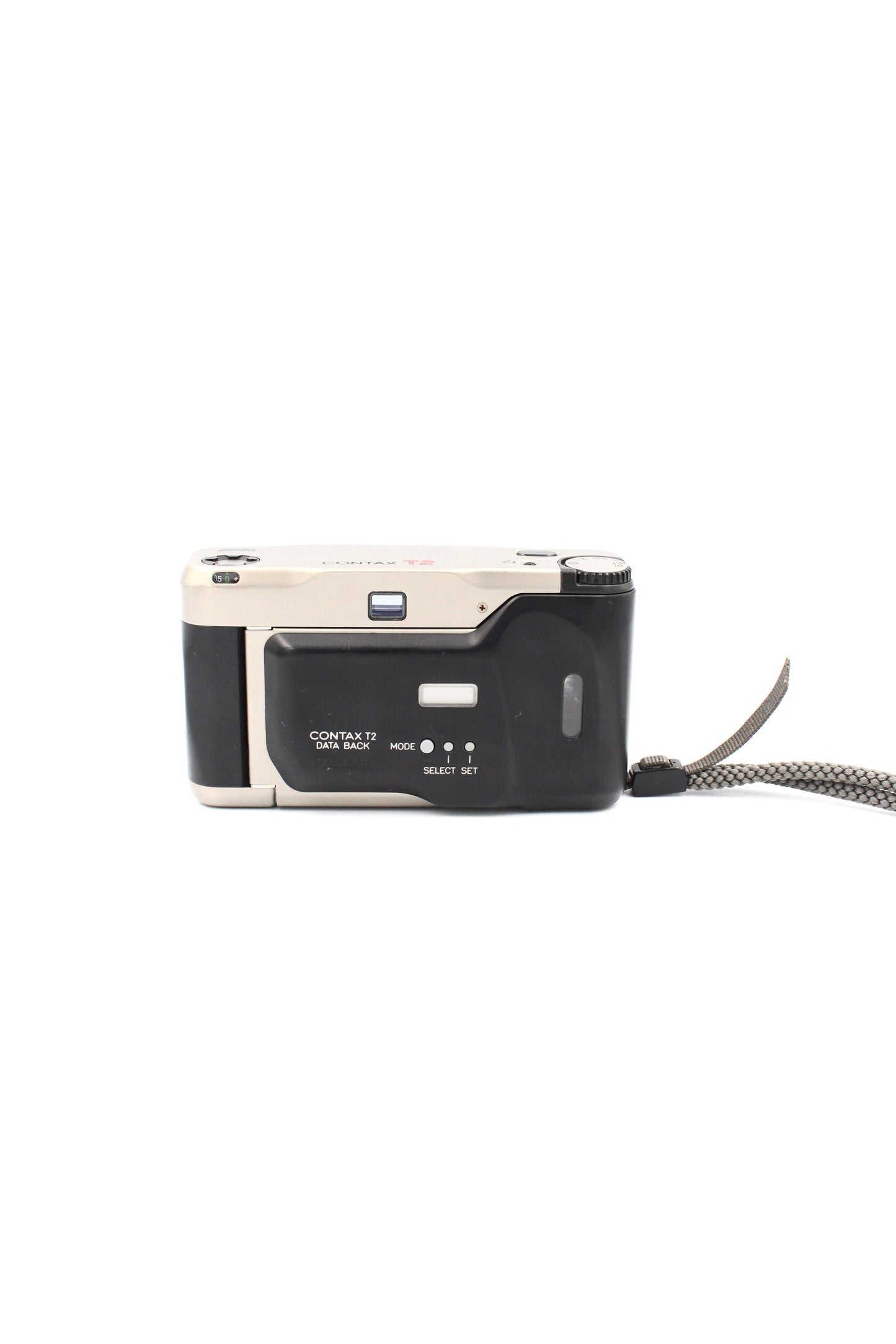 Contax T2 Titan 35mm Point and Shoot Silver Film Camera - With Data Back Excellent