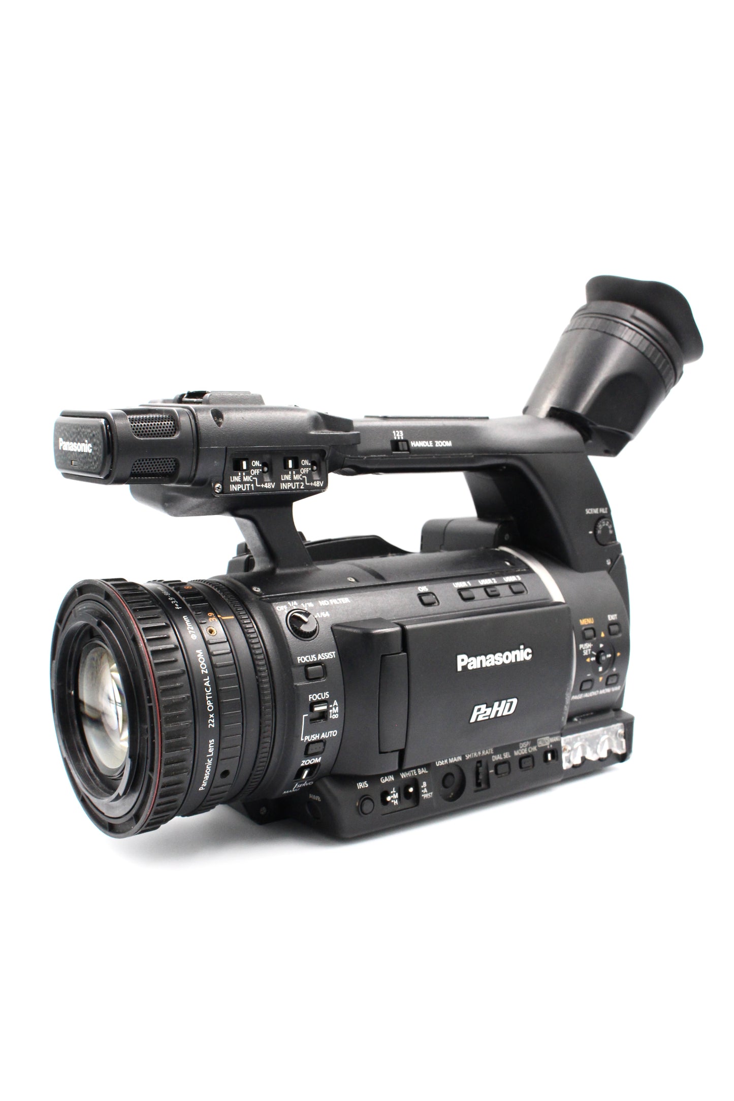 Panasonic AG-HPX250EJ HD Digital Video Camera Camcorder (For Parts or Not Working)