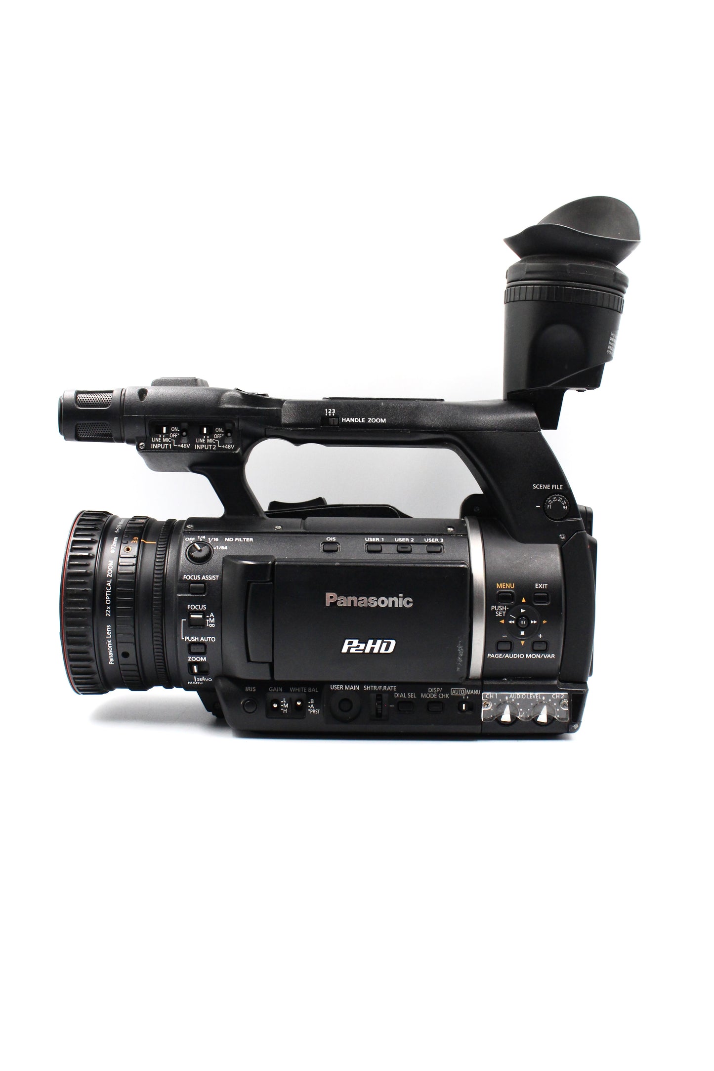 Panasonic AG-HPX250EJ HD Digital Video Camera Camcorder (For Parts or Not Working)