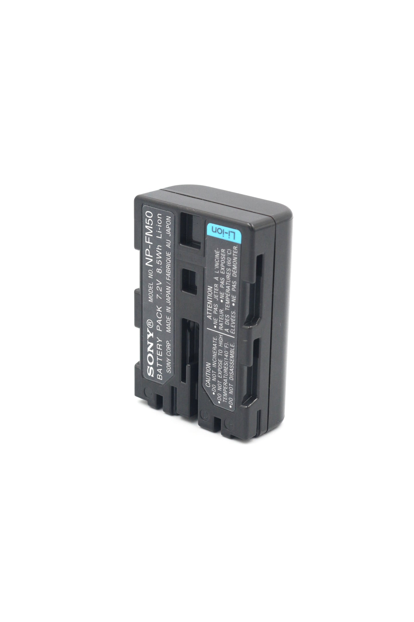 Sony NP-FM50 Replacement Battery Unit Info Lithium M 7.2V