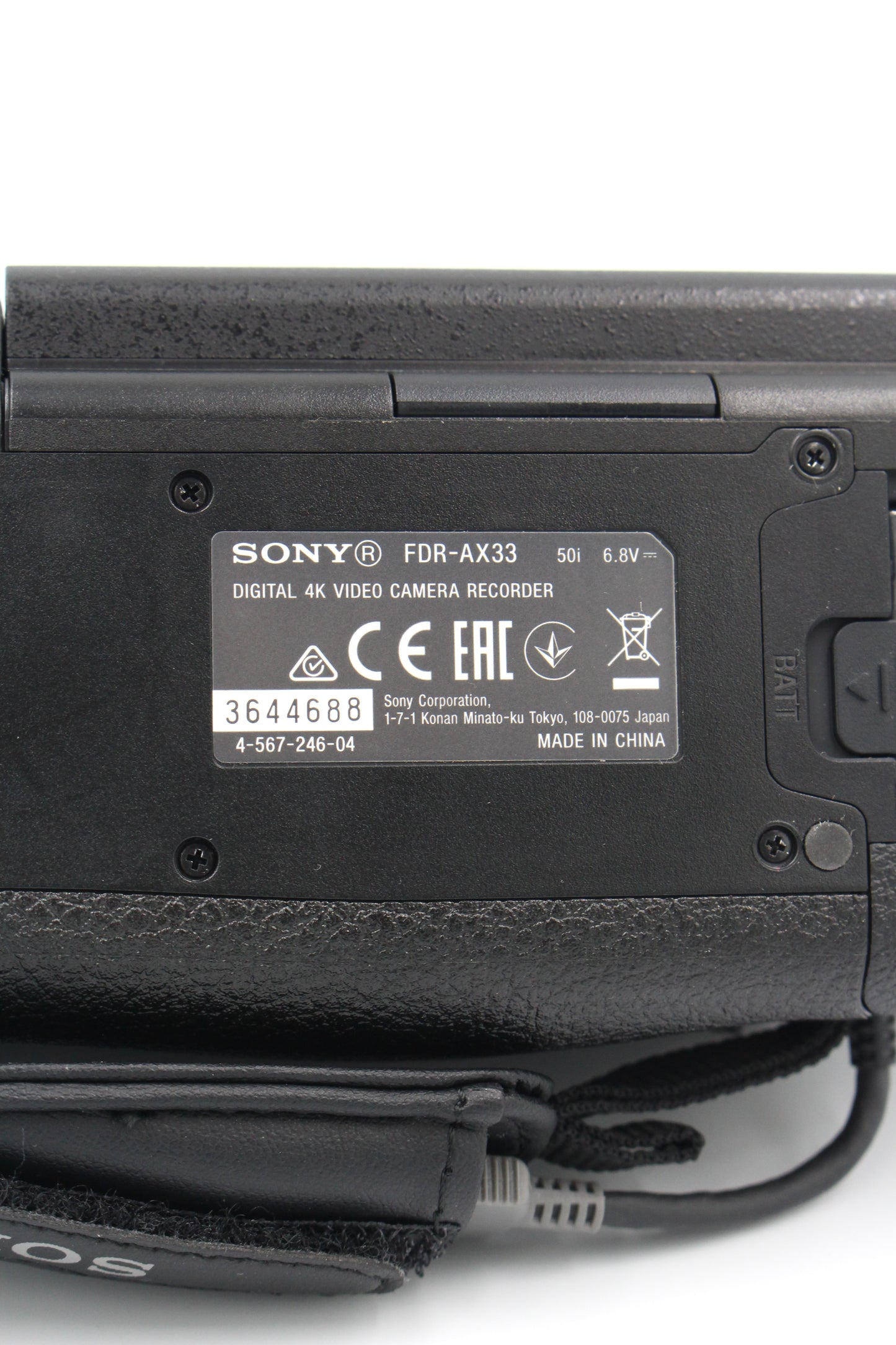 Sony FDR-AX33 Digital Video 4K Camcorder Camera