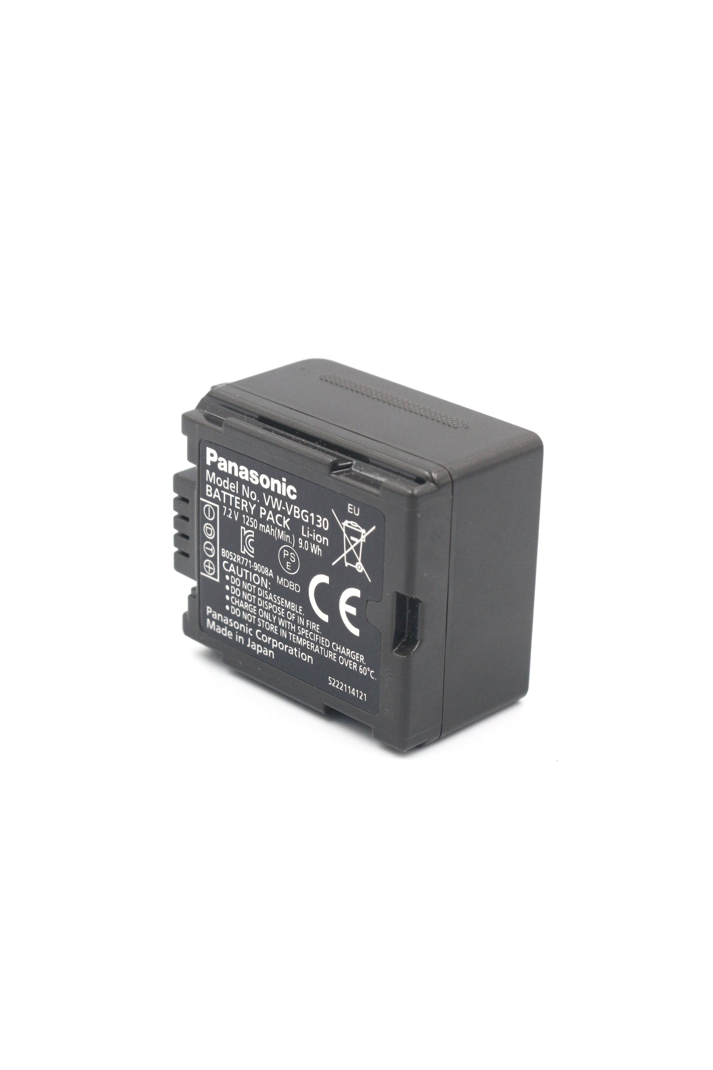 Panasonic VW-VBG130 Replacement Battery Unit 7.2V 1250 mAh For HMC 150